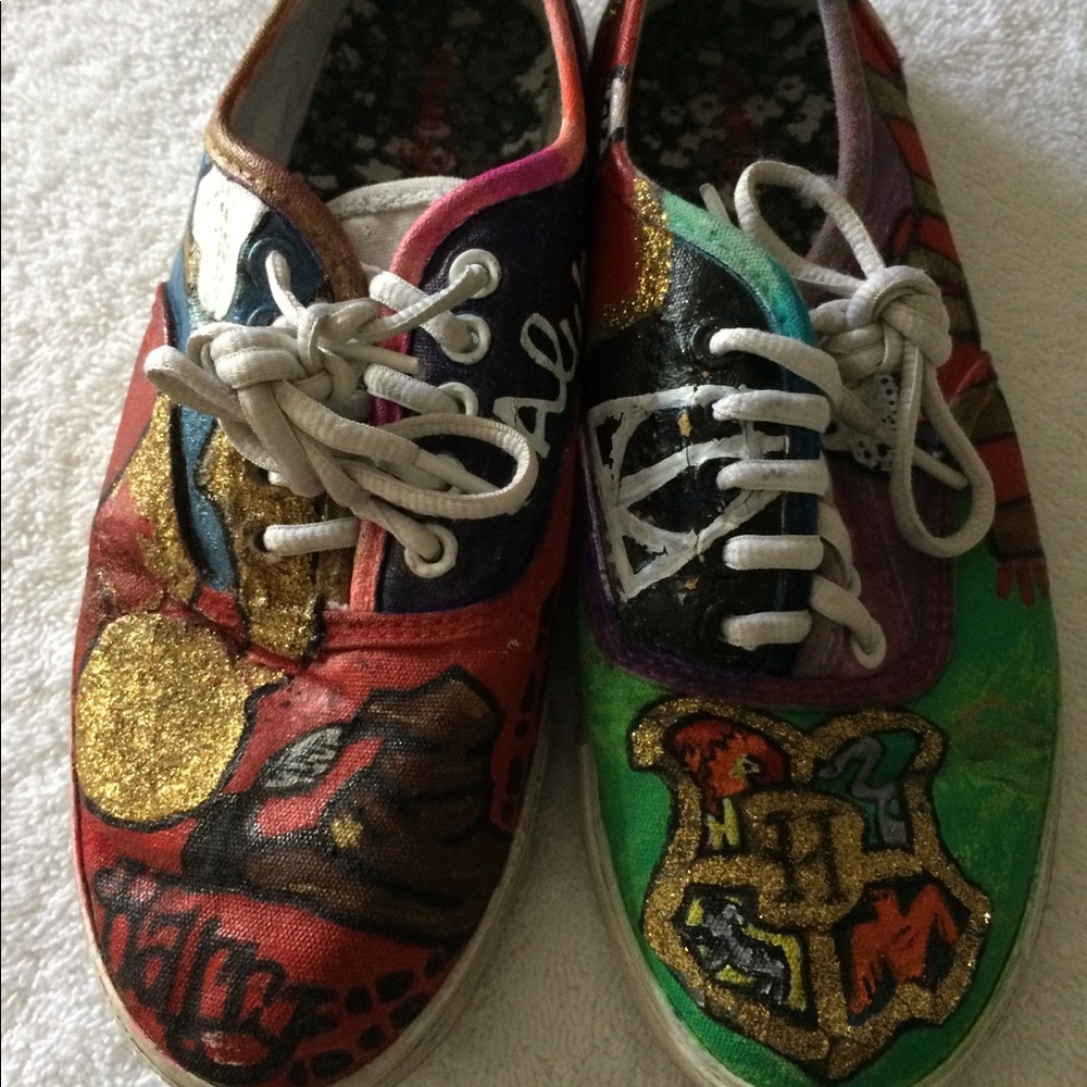 Mossimo Supply and Co. Painted Harry Potter Shoes